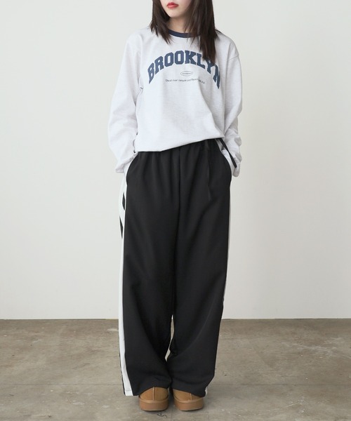 ROOPTOKYO（ループトウキョウ）の「サイドラインスウェットパンツ（スウェットパンツ・レディース・グレー/ブラック/ベージュ・FREE）」の13枚目の写真