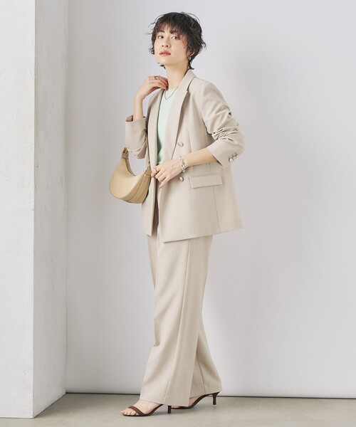 NOLLEY’S Sophi（ノーリーズソフィ）の「《セットアップ対応》ウォッシャブルドライダブルジャケット（テーラードジャケット・レディース・ベージュ/オフホワイト/ネイビー・38/36/34）」の15枚目の写真