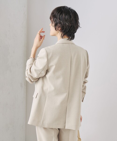 NOLLEY’S Sophi（ノーリーズソフィ）の「《セットアップ対応》ウォッシャブルドライダブルジャケット（テーラードジャケット・レディース・ベージュ/オフホワイト/ネイビー・38/36/34）」の19枚目の写真