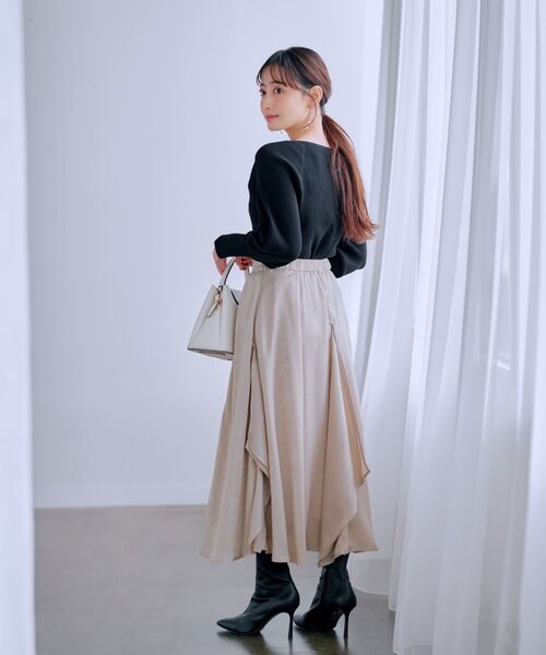 COHINA(コヒナ)の「ロングチェーンパールピアス 【低身長・小柄女性】(ピアス(両耳用)・レディース・グレー/イエロー・ONE SIZE)」の10枚目の写真