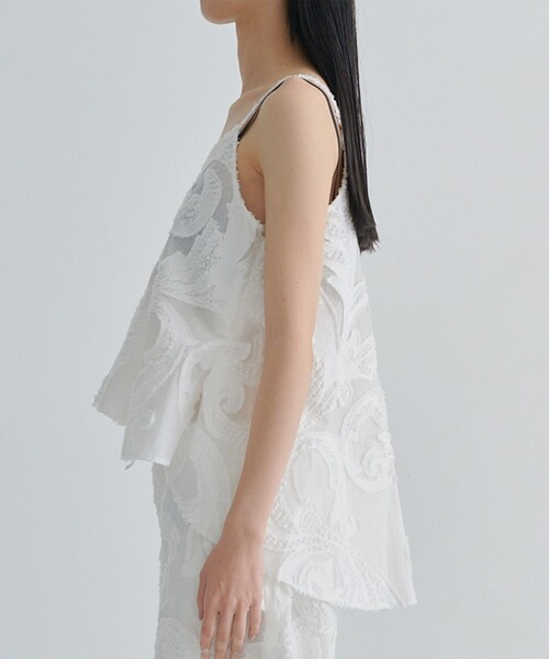 TAAKK（ターク）の「【TAAKK/ターク】CAMISOLE/キャミソール（キャミソール・レディース・ホワイト/ブラック・1）」の16枚目の写真