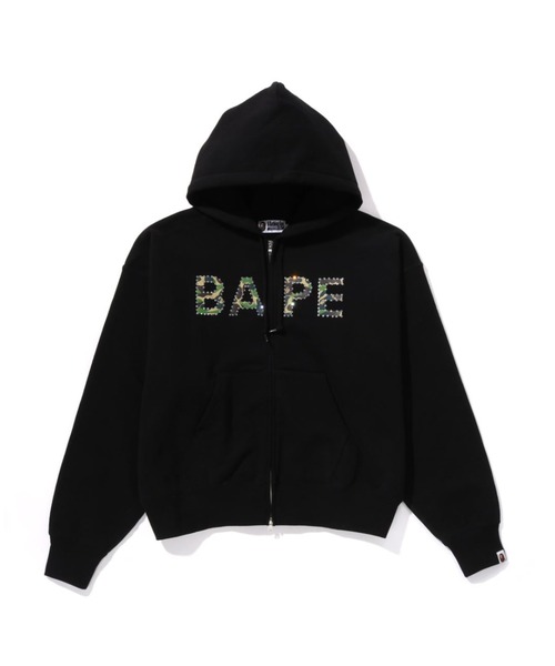【希少】アベイシングエイプ　ダイヤモンド　パーカー　レディース　APEE 値下げ 超希少✨A BATHING APE アベイシングエイプ ラインストーン