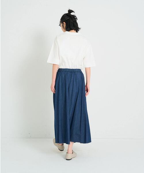 conges payes ADIEU TRISTESSE(コンジェ ペイエ アデュートリステス)の「タックフレアスカート(スカート・レディース・チェック/インディゴブルー・38)」の22枚目の写真
