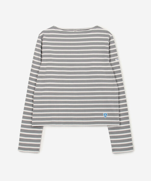 ORCIVAL（オーシバル）の「ORCIVAL | コットン ボートネック長袖Tシャツ WOMEN（Tシャツ/カットソー・レディース・ブルー系その他2/ピンク系その他/グレー系その他3/グレー系その他2・2）」の2枚目の写真