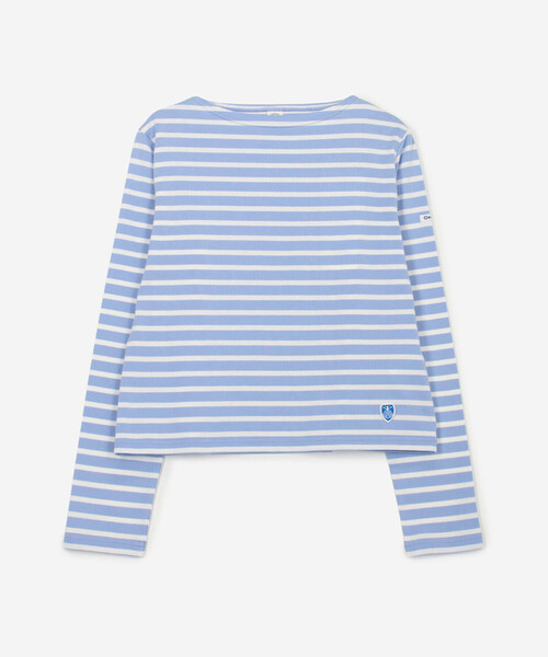 ORCIVAL（オーシバル）の「ORCIVAL | コットン ボートネック長袖Tシャツ WOMEN（Tシャツ/カットソー・レディース・ブルー系その他2/ピンク系その他/グレー系その他3/グレー系その他2・2）」の3枚目の写真