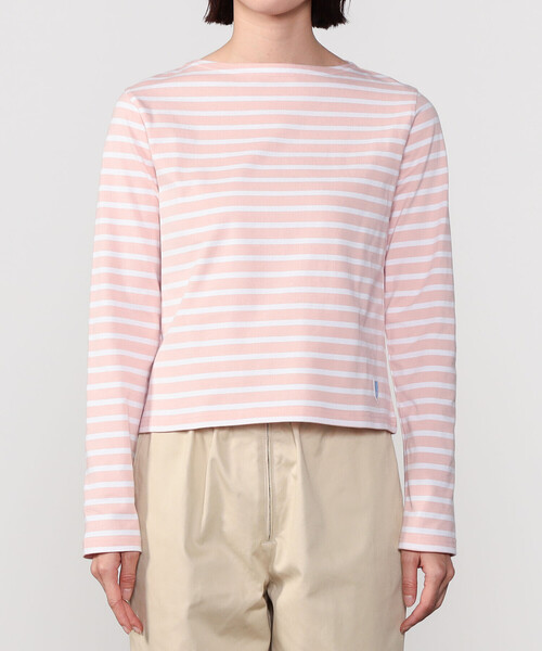 ORCIVAL（オーシバル）の「ORCIVAL | コットン ボートネック長袖Tシャツ WOMEN（Tシャツ/カットソー・レディース・ブルー系その他2/ピンク系その他/グレー系その他3/グレー系その他2・2）」の11枚目の写真