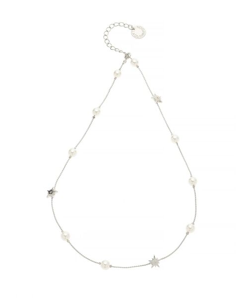 LAGUNAMOON（ラグナムーン）の「LADYフェイクパールスターミックスネックレス（ネックレス・レディース・シルバー/ゴールド・FREE）」の10枚目の写真