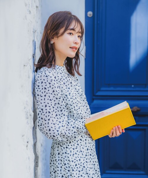 ITS'DEMO（イッツデモ）の「【手洗い可／セットアップ可】ハートプリントブラウス（シャツ/ブラウス・レディース・ブラック系/ネイビー系/ホワイト系3・00）」の5枚目の写真