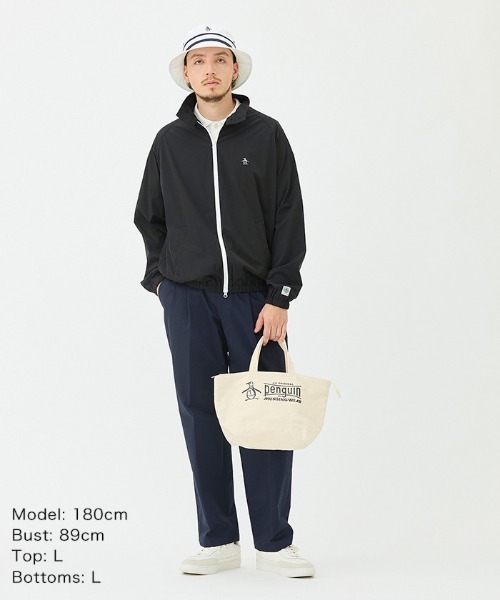 Penguin by Munsingwear（ペンギン バイ マンシングウェア）の「Round Tote Bag（トートバッグ・メンズ・ホワイト・F）」の11枚目の写真