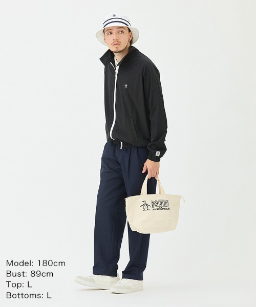 Penguin by Munsingwear（ペンギン バイ マンシングウェア）の「Round Tote Bag（トートバッグ・メンズ・ホワイト・F）」の12枚目の写真