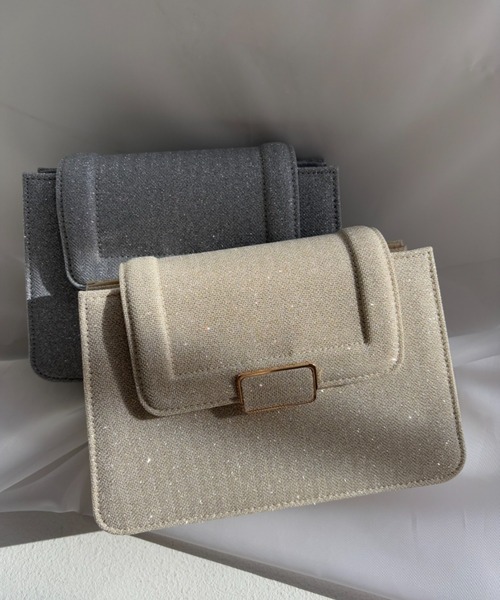 Dorry Doll（ドリードール）の「スリムバックルラメバッグ（ショルダーバッグ・レディース・ブラック/シルバー/ゴールド・FREE）」の3枚目の写真