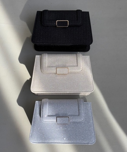 Dorry Doll（ドリードール）の「スリムバックルラメバッグ（ショルダーバッグ・レディース・ブラック/シルバー/ゴールド・FREE）」の7枚目の写真