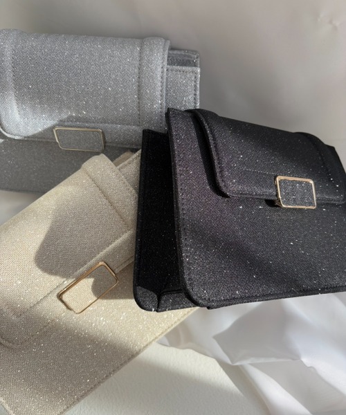 Dorry Doll（ドリードール）の「スリムバックルラメバッグ（ショルダーバッグ・レディース・ブラック/シルバー/ゴールド・FREE）」の8枚目の写真