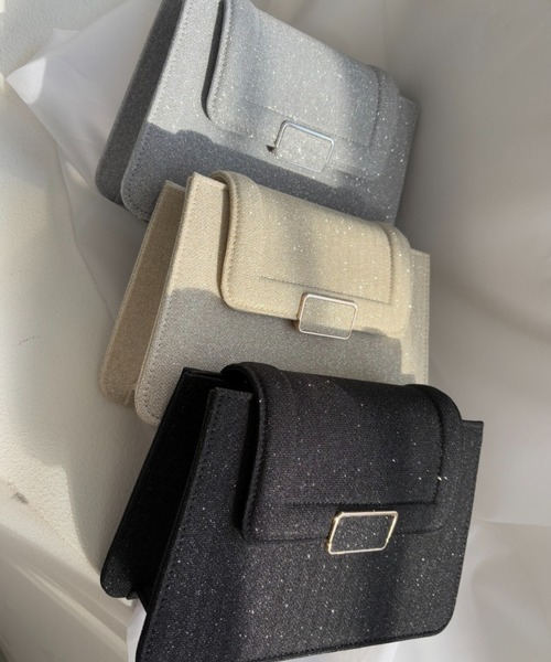 Dorry Doll（ドリードール）の「スリムバックルラメバッグ（ショルダーバッグ・レディース・ブラック/シルバー/ゴールド・FREE）」の9枚目の写真