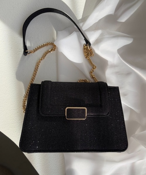 Dorry Doll（ドリードール）の「スリムバックルラメバッグ（ショルダーバッグ・レディース・ブラック/シルバー/ゴールド・FREE）」の16枚目の写真