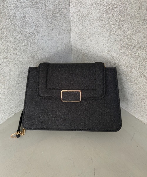 Dorry Doll（ドリードール）の「スリムバックルラメバッグ（ショルダーバッグ・レディース・ブラック/シルバー/ゴールド・FREE）」の4枚目の写真