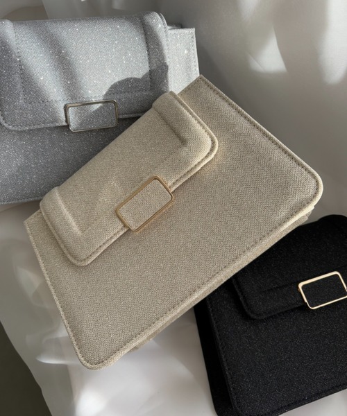 Dorry Doll（ドリードール）の「スリムバックルラメバッグ（ショルダーバッグ・レディース・ブラック/シルバー/ゴールド・FREE）」の10枚目の写真