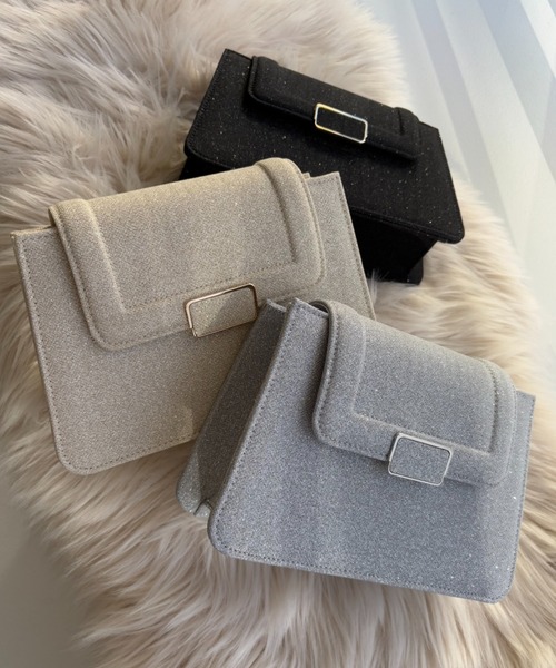 Dorry Doll（ドリードール）の「スリムバックルラメバッグ（ショルダーバッグ・レディース・ブラック/シルバー/ゴールド・FREE）」の14枚目の写真