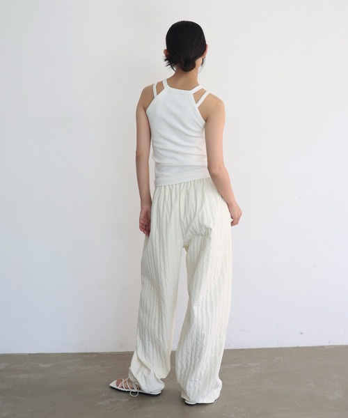 hellam（へラム）の「ホルターネックアメスリタンク（タンクトップ・レディース・ブラウン/ブラック/オフホワイト/杢グレー・FREE）」の9枚目の写真