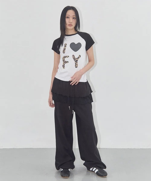 ★FANCYCLUB★I LOVE FY TEE (GRAY)★正規品/韓国直送料込/人気 A'GEM/9 × .kom 『 FANCY CLUB/ファンシークラブ』 I LOVE FY