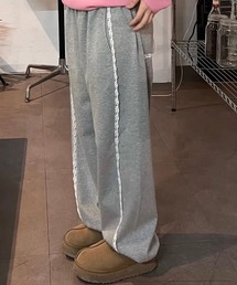 サイドレーススウェットパンツ/トラックパンツ
