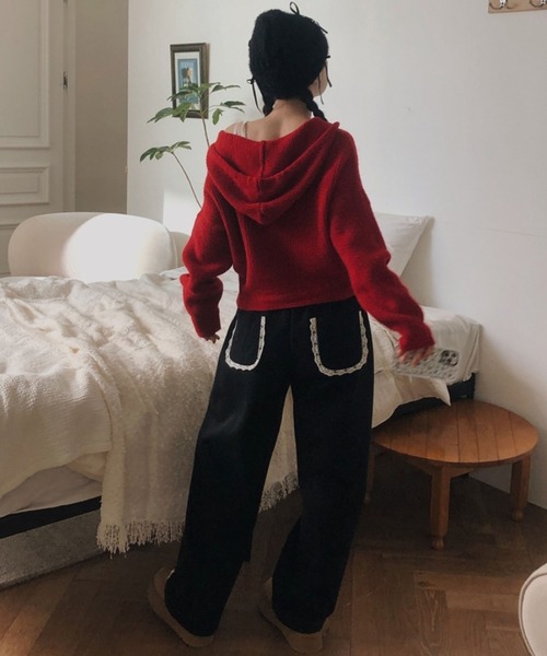 LYEON（リヨン）の「サイドレーススウェットパンツ/トラックパンツ（スウェットパンツ・レディース・ピンク/ブラック/グレー・FREE）」の22枚目の写真