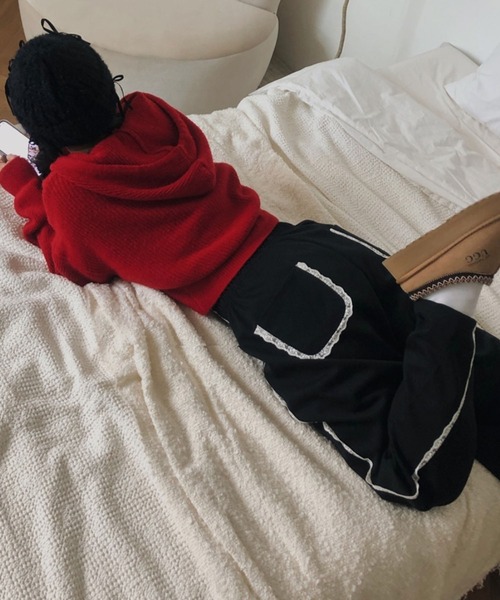 LYEON（リヨン）の「サイドレーススウェットパンツ/トラックパンツ（スウェットパンツ・レディース・ピンク/ブラック/グレー・FREE）」の19枚目の写真