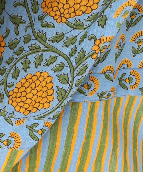 B.C STOCK（ベーセーストック）の「パネルプリントワンピース（ワンピース・レディース・ブルー/ブラウン/イエロー・FREE）」の17枚目の写真