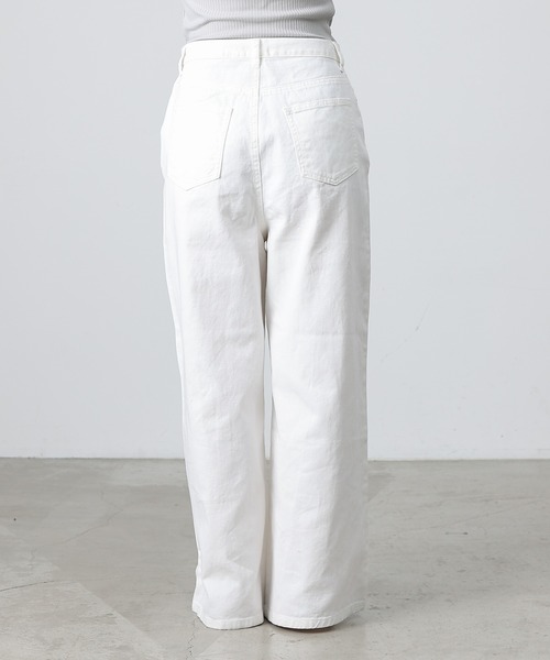 COLONY 2139（コロニートゥーワンスリーナイン）の「5ポケットツイルワイドパンツ（デニムパンツ・レディース・ホワイト・SMALL/MEDIUM）」の12枚目の写真