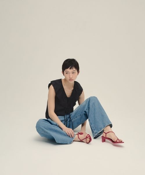 eL(エル)の「【eL】scalloped Collar Shirt/254419(シャツ/ブラウス・レディース・オフホワイト/ブラック・FREE)」の15枚目の写真