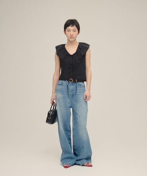 eL(エル)の「【eL】scalloped Collar Shirt/254419(シャツ/ブラウス・レディース・オフホワイト/ブラック・FREE)」の16枚目の写真