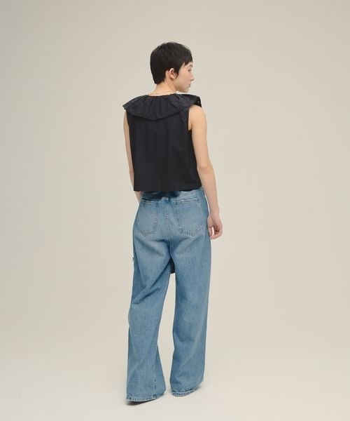 eL(エル)の「【eL】scalloped Collar Shirt/254419(シャツ/ブラウス・レディース・オフホワイト/ブラック・FREE)」の18枚目の写真