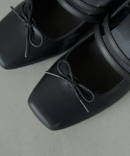 Chico(チコ)の「リボンヒールバレエシューズ(パンプス・レディース・ピンクベージュ/アイボリー/ブラック系その他/ブラック・MEDIUM/SMALL/LARGE)」の19枚目の写真