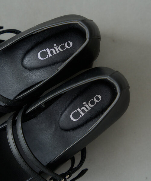 Chico(チコ)の「リボンヒールバレエシューズ(パンプス・レディース・ピンクベージュ/アイボリー/ブラック系その他/ブラック・MEDIUM/SMALL/LARGE)」の21枚目の写真