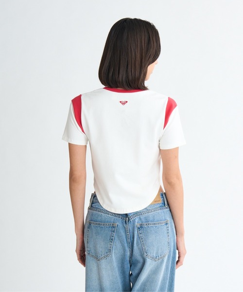 ROXY（ロキシー）の「【ZOZO限定アイテム】ROXY SURF CITY TEE/ロキシーショート丈半袖リンガーTシャツ（Tシャツ/カットソー・レディース・ブラウン/ホワイト/ブルー・MEDIUM/LARGE）」の20枚目の写真