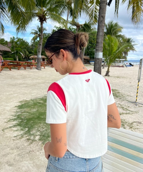 ROXY（ロキシー）の「【ZOZO限定アイテム】ROXY SURF CITY TEE/ロキシーショート丈半袖リンガーTシャツ（Tシャツ/カットソー・レディース・ブラウン/ホワイト/ブルー・MEDIUM/LARGE）」の18枚目の写真