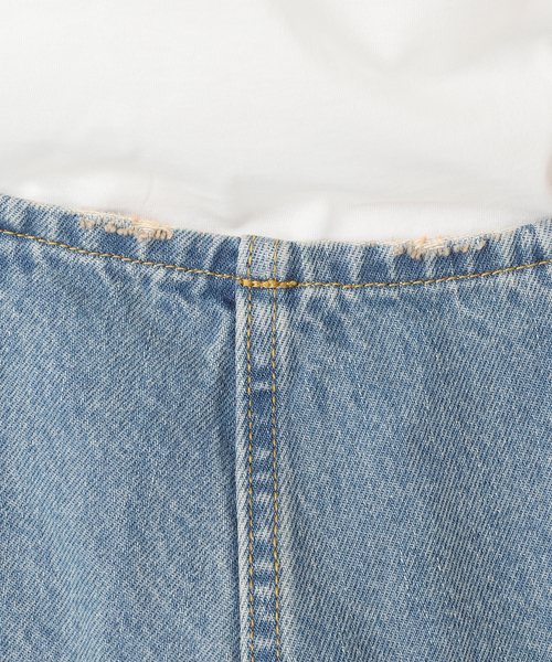 Spick & Span（スピックアンドスパン）の「《追加》デニムサロペット（サロペット/オーバーオール・レディース・ブルー・36/38）」の6枚目の写真