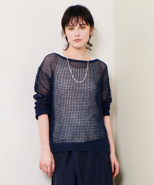 allureville アルアバイル ベロアアシメスリットプルオーバー ベロアアシメスリットプルオーバー | allureville (Women