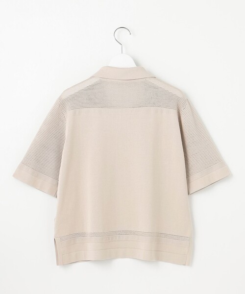 J.PRESS(ジェイプレス)の「【洗える】COTTON POLYESTER ニットポロ(ニット/セーター・レディース・ネイビー系/ベージュ系/ホワイト系・T15/T13)」の13枚目の写真