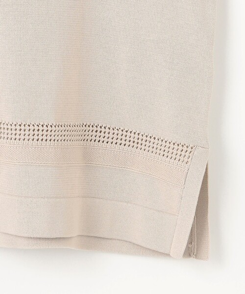 J.PRESS(ジェイプレス)の「【洗える】COTTON POLYESTER ニットポロ(ニット/セーター・レディース・ネイビー系/ベージュ系/ホワイト系・T15/T13)」の16枚目の写真