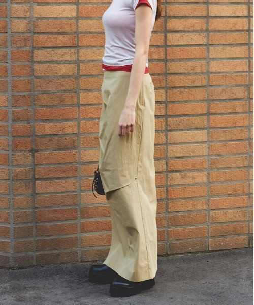 Side Slit Tuck Tight Skirt/サイドスリットタックタイト