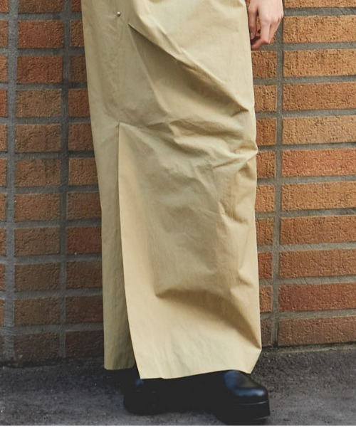セール】Side Slit Tuck Tight Skirt/サイドスリットタック