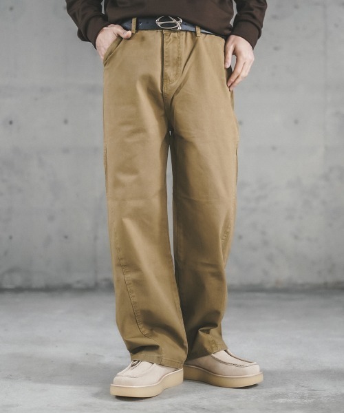 セール】Curved silhouette regular fit chino pants / カーブ