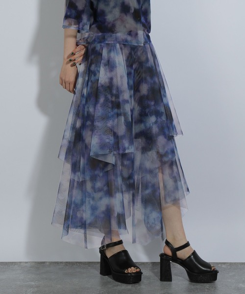 【美品】HARE ガラシアーティアードスカート 黒×青 HARE｜ガラシアーティアードスカート | Rakuten Fashion(楽天
