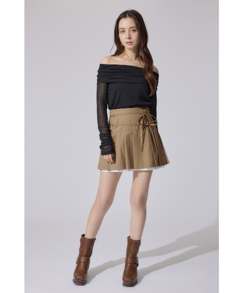 rienda（リエンダ）の「オフショルレディーシアートップス 春服（Tシャツ/カットソー・レディース・ブラック・FREE）」の5枚目の写真