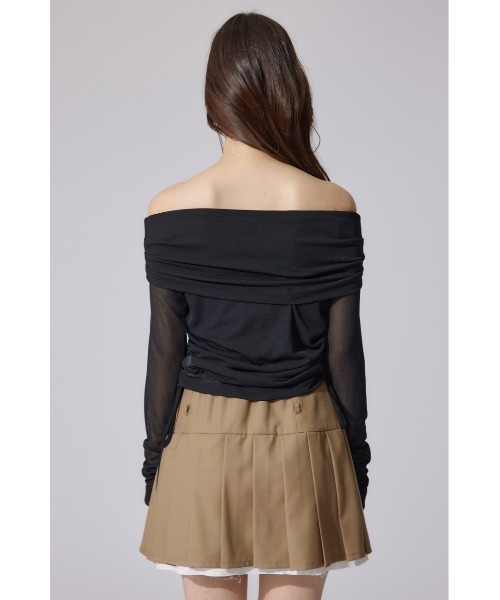 rienda（リエンダ）の「オフショルレディーシアートップス 春服（Tシャツ/カットソー・レディース・ブラック・FREE）」の10枚目の写真