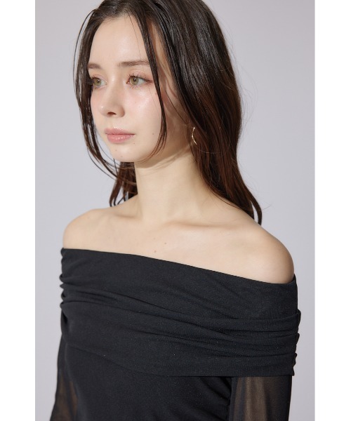 rienda（リエンダ）の「オフショルレディーシアートップス 春服（Tシャツ/カットソー・レディース・ブラック・FREE）」の11枚目の写真