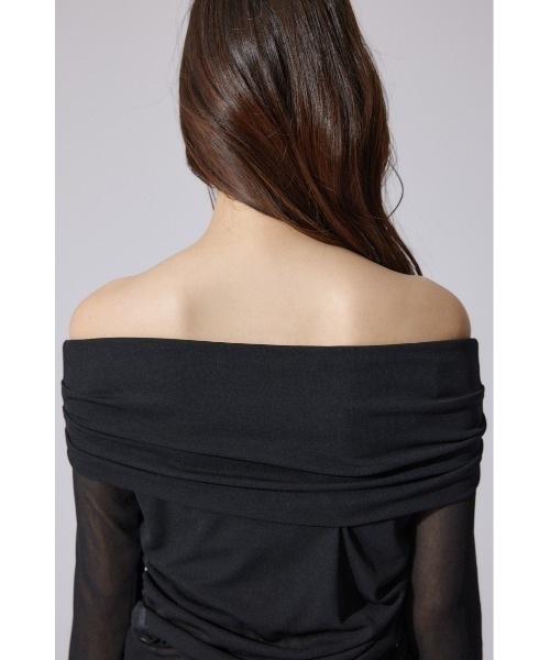 rienda（リエンダ）の「オフショルレディーシアートップス 春服（Tシャツ/カットソー・レディース・ブラック・FREE）」の12枚目の写真