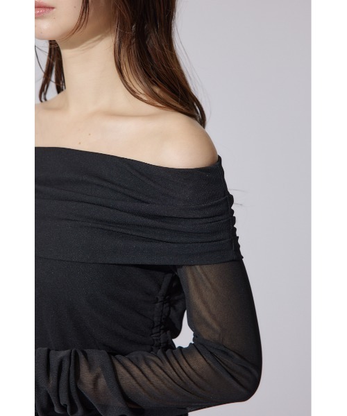 rienda（リエンダ）の「オフショルレディーシアートップス 春服（Tシャツ/カットソー・レディース・ブラック・FREE）」の13枚目の写真