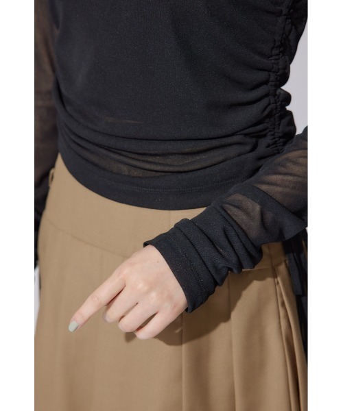 rienda（リエンダ）の「オフショルレディーシアートップス 春服（Tシャツ/カットソー・レディース・ブラック・FREE）」の14枚目の写真